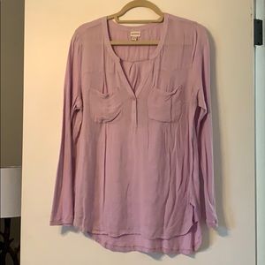 Lavender lightweight long sleeve shirt